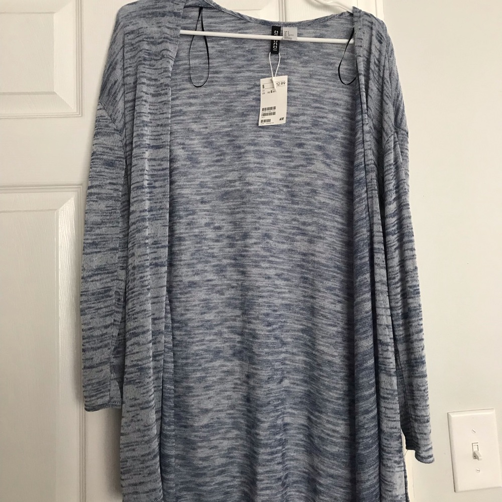 Blue cardigan